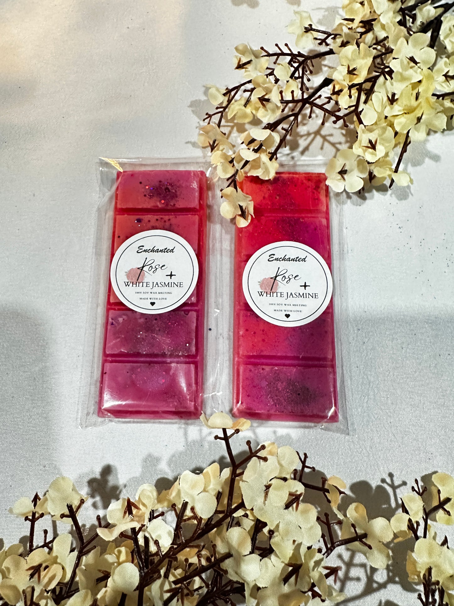 Rose+White Jasmine melt 2 Bar