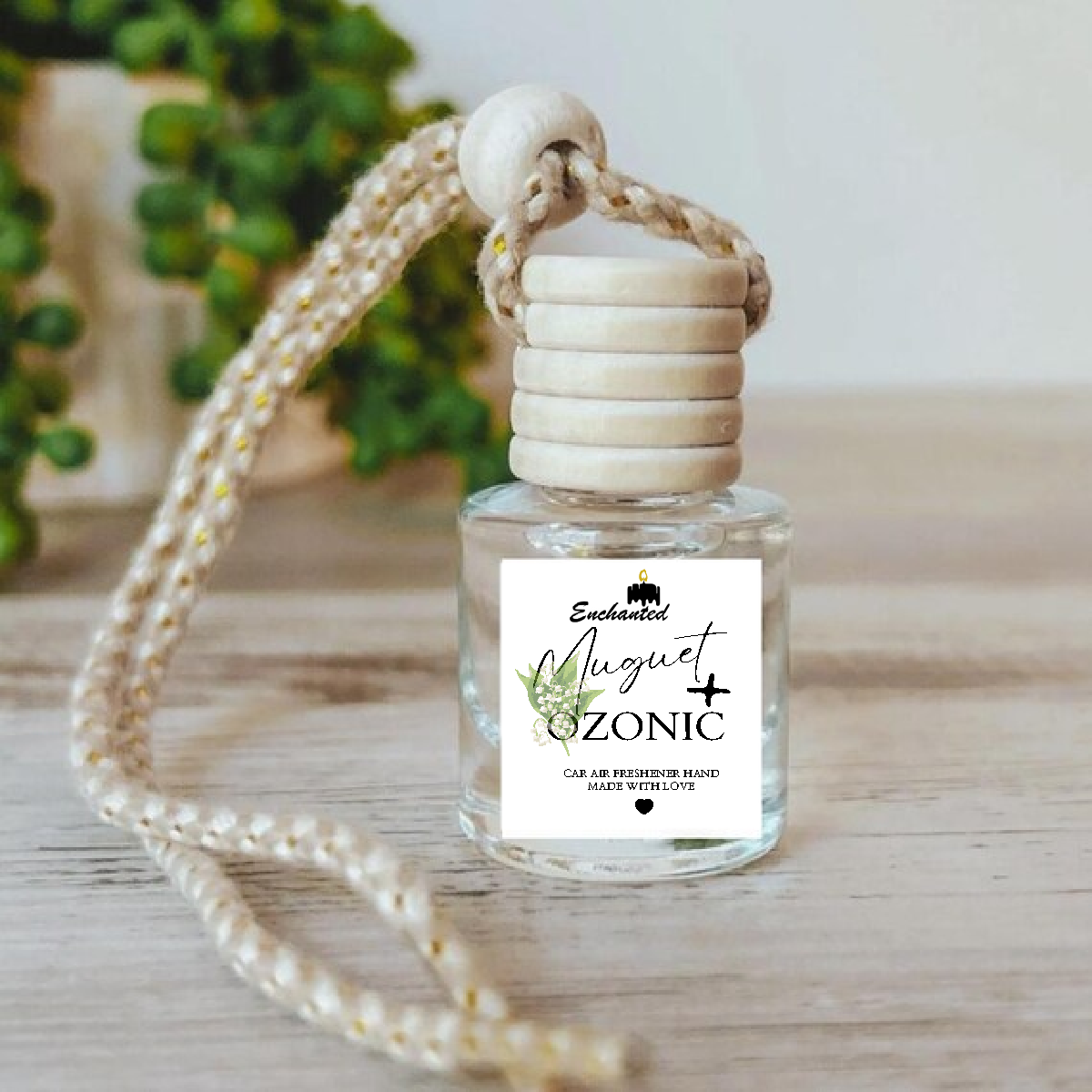 Muguet Element Car Air Freshener – Handcrafted with Love in the USA for a Long-Lasting, Luxurious Drive!